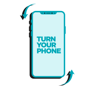 Rotate your cell phone hint